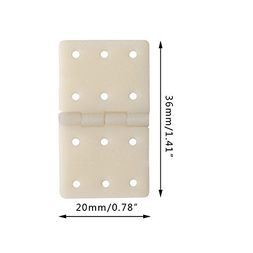 Large Size Nylon Pinned Hinges RC Airplane Plane Parts Replacement 20Pcs (20X36mm)