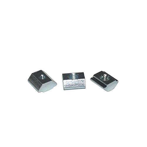 100pcs 20 Series T Sliding Nuts Hammer Nut Block Square Nuts M5 T Nuts for 2020 Aluminum Profiles T Slot 6mm (m5)