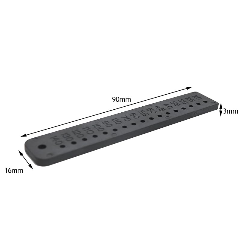 1 Piece Dental Endo Ruler for Gutta Percha,Endodontic Span Measuring Scale Rules,Plastic Gauge for Gutta Percha Points