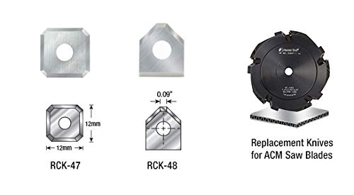 Amana Tool - RCK-47 Solid Carbide 4 Cutting Edges Insert Knife 12 x 1.5mm