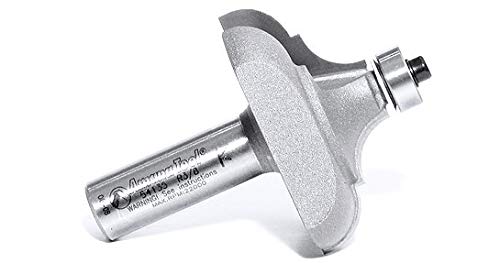 Amana Tool - 54134 Carbide Tipped Classical Cove & Bead 1/4 x 3/16 Radius x 1-3/8 Dia x 11 1-3/8 D x 11/16 CH x 1/2 Inch SHK