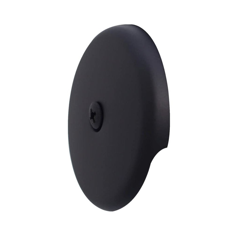 Westbrass A931K-62 Universal 1-3/8" Fine Thread Tip-Toe Bathtub Drain Plug Trim Set with One-Hole Overflow Faceplate and 1-1/2" Adapter Bushing, Matte Black