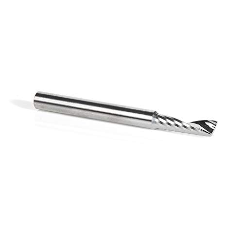 Amana Tool - 51495 Metric Solid Carbide CNC Spiral 'O' Single Flute, Plastic Cutting 6 Dia 6 D x 20 CH x 6 SHK