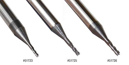 Amana Tool - 51719 AlTiN Coated CNC Steel, Stainless Steel & Composite Square Mini End Mil 0.010 D x 0.030 CH x 1/8 SHK
