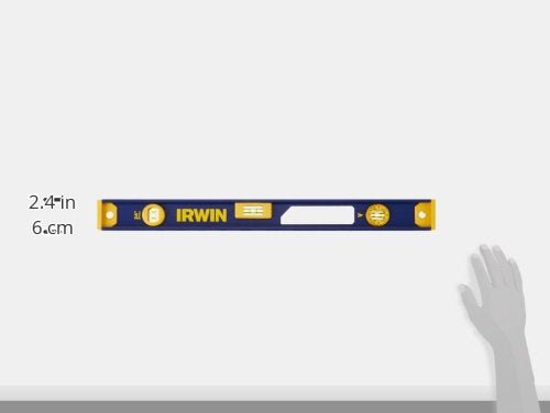 IRWIN Level, Magnetic, I-beam, 24-Inch (1801091), Blue 1050 Magnetic I-Beam