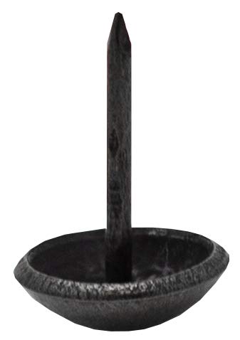 Premium Upholstery Tacks, Nailhead Decorative Trim for Furniture, 7/16-inch Diameter (100, Black Pearl) 100