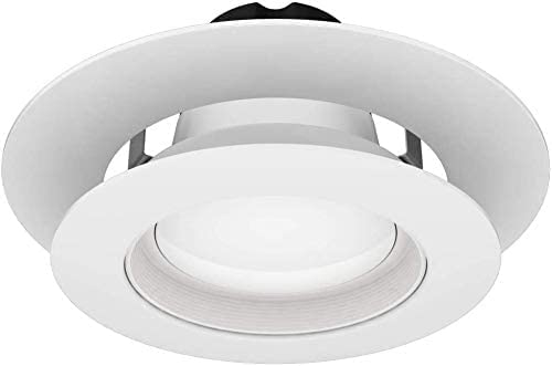 6 Pack Matte White Goof Trim Ring for 4" Inch Recessed Can Lighting Down Light, Outer Diameter 6.7 Inches, Inner Diameter 4.2 Inches 6 Pack