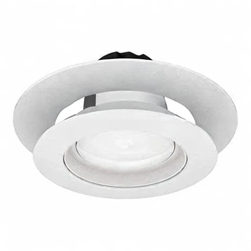 6 Pack Gloss White Goof Trim Ring for 4" Inch Recessed Can Lighting Down Light, Outer Diameter 6.7 Inches, Inner Diameter 4.2 Inches 6 Pack