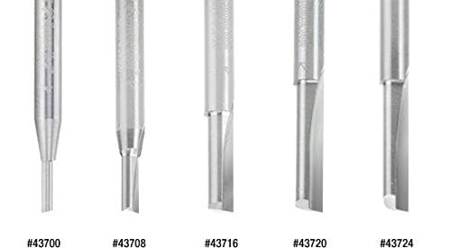 Amana Tool - 43700 Solid Carbide Single Flute Straight Plunge 1/8 Dia x 7/16 x 1/4" Sh