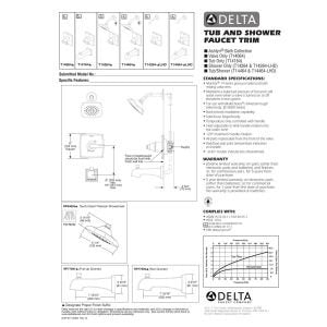Delta Faucet T14264-LHD Ashlyn, Shower Only Trim Less Showerhead, Chrome