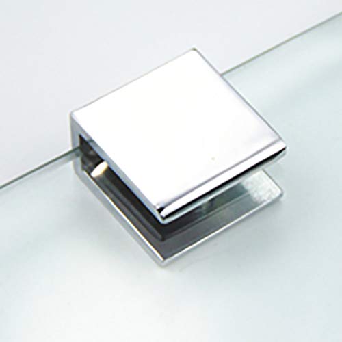 Glass Shelf Bracket Glass Clamp Holder Adjustable Clamp Shelf Clip for 8-10mm Thickness - 4 Pack