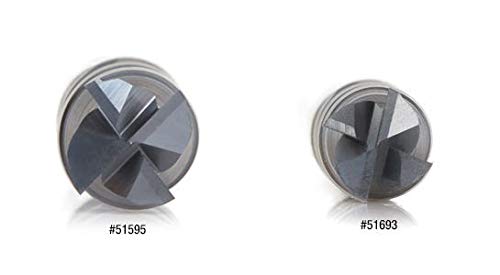 Amana Tool - 51595 CNC Spiral Multi-Helix Square Bottom 3/8 Dia x 7/8 x 3/8 Shank Solid Ca