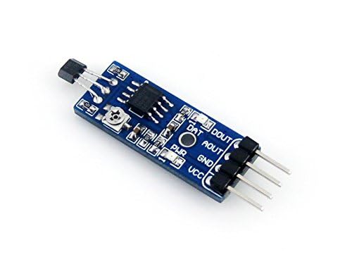 Waveshare Hall Element Switch Sensor Detector Hall Sensor Detection Module Magnetic for Detect Car AVR