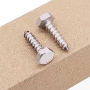 1/2 x 1-1/2" (8 pcs) Hex Lag Screws, 304 Stainless Steel 18/8, Hexagon Head Lag Bolts, Hex Head Wood Screws 1/2 x 1-1/2 8