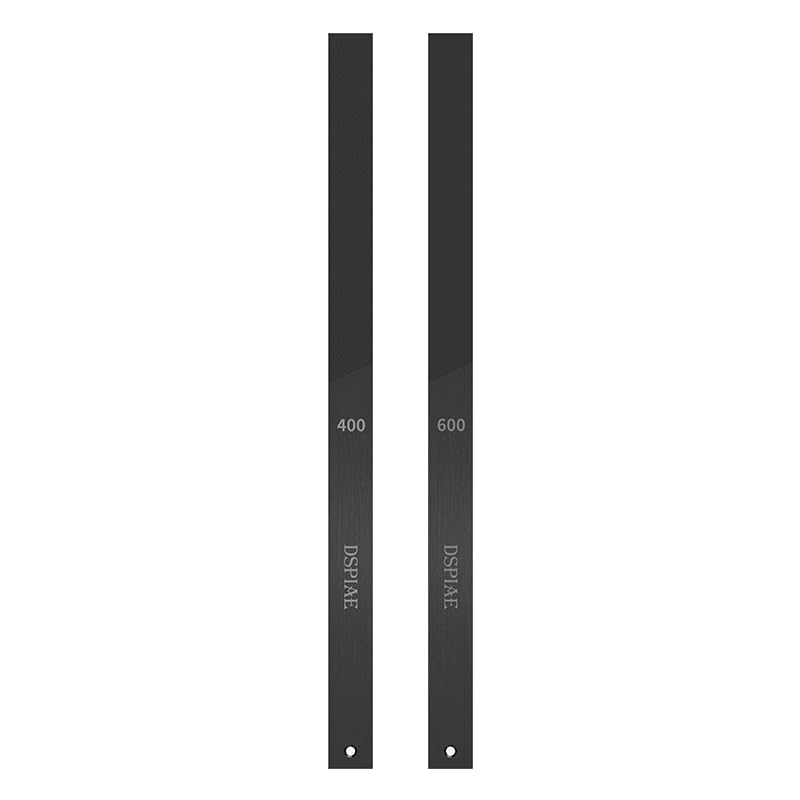 DSPIAE Dual Grit Stainless Steel Hand File 400/800, Double-Sided Metal Hand File,Sanding Stick for Precision Filing, Deburring, Polishing, Modeling, DIY
