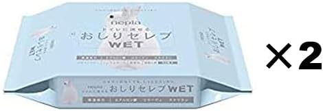 Nepia Ass Celebrity WET Refill 60 Sheets Flushable in the Toilet (Set of 2) - NewNest Australia