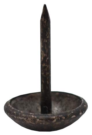 Premium Upholstery Tacks, Nailhead Decorative Trim for Furniture, 7/16-inch Diameter (100, Dark Antique Brass) 100