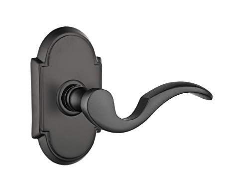 Emtek Passage Set, Style 8 Rosette, Cortina Lever (Right Hand, Oil Rubbed Bronze)