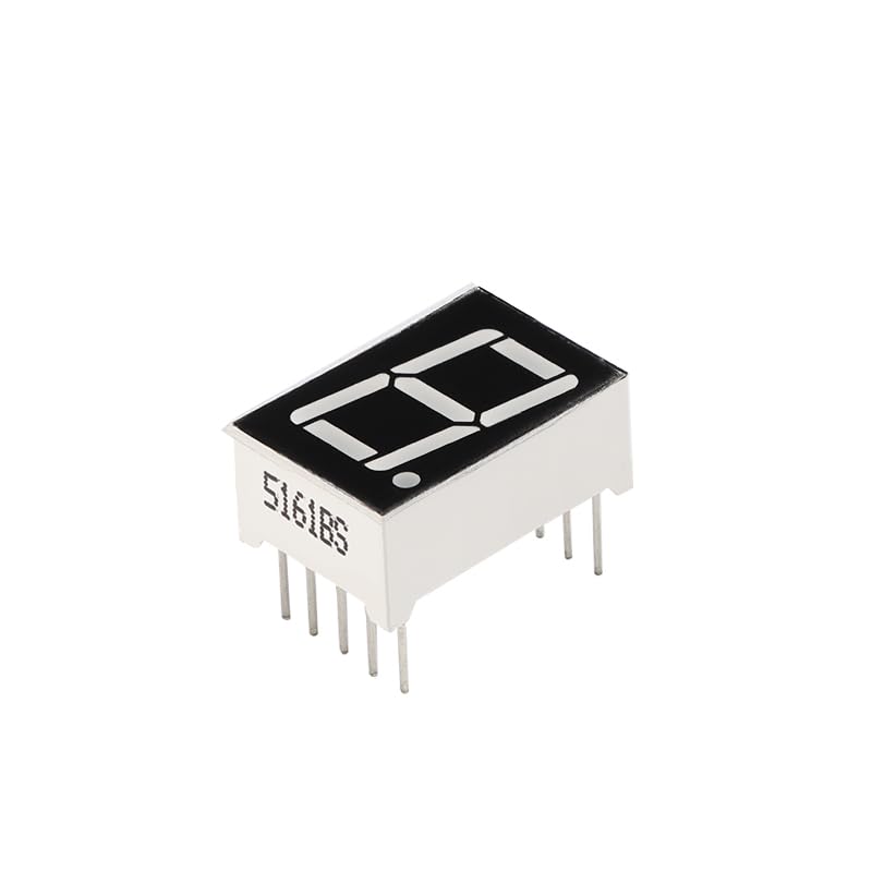 20PCS 0.56" 1 Bit 7 Segment Display Common Anode Digital Tube 10Pin 0.56Inch Red LED Display Digital Tube 0.56inch Common Anode