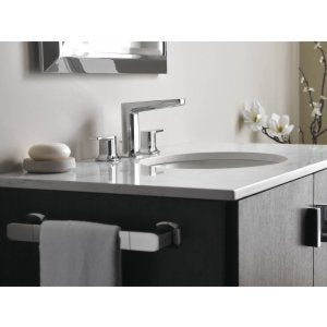 Moen YB5086CH Via Towel Ring, Chrome