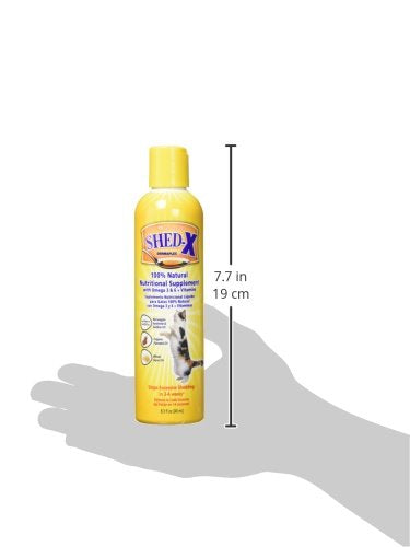 Shed-X Liquid Daily Supplement for Cats, 8 oz – 100% Natural – Eliminates Excessive Cat Shedding with Daily Supplement of Essential Fatty Acids, Vitamins and Minerals - PawsPlanet Australia