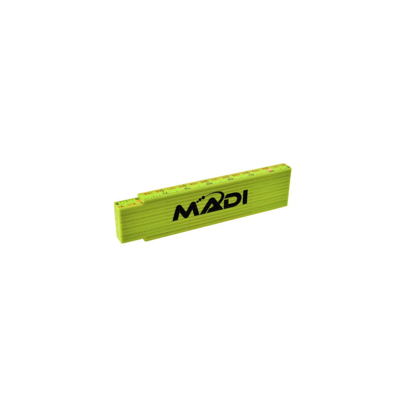 MADI 6' Fiberglass Folding Rule/Ruler - Precise Inside Reading with Center-Point Markings for Accurate Measurements | MPFR-6