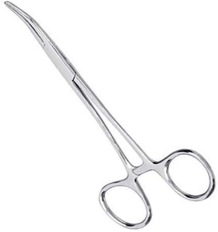 Apical Set of Kelly Forceps, Hemostats, Locking Tweezers, Hemostat Clamp, Hemostat, Straight & Curved, 5-1/2 Inch (Pair)
