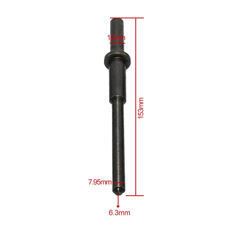 Pneumatic Roll Pin Punch Set .401" Air Hammer Pilot Punch 1/4" to 1/2" 153mm for Removing Roll Pins Hollow Tension Pins