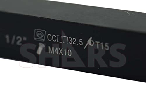 Shars 1/2" LH SCLC Small Screw Lock Positive Insert Tool Holder CCMT 404-1822 !] 1/2 in Left Hand