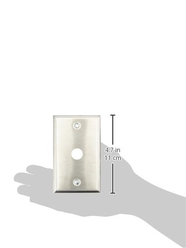 Edwards Signaling 147-1 Push Button Mounting Plate, Siliver