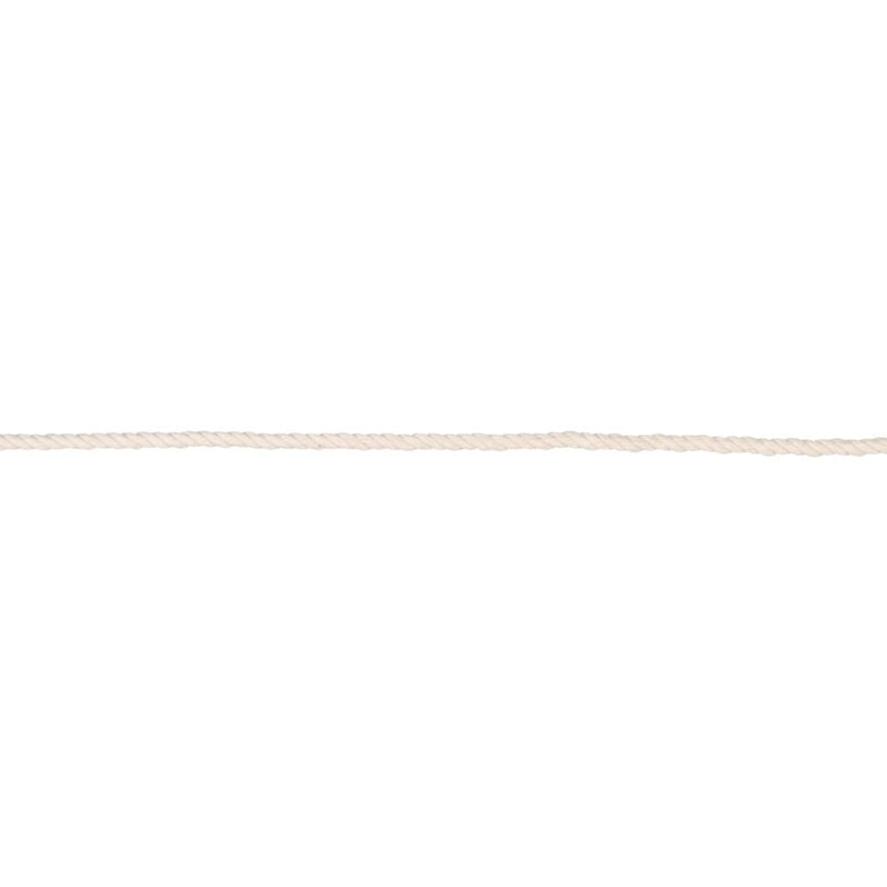 Rope and Cord White Twisted 100% Natural Cotton Rope – Lengths from 10’-600’ – 3/16" 10 feet 3/16 in.