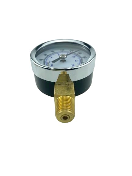 Replacement Oil Burner Fuel Pressure Test Gauge 0-200 PSI for Measure Beckett, Suntec, Webster & Danfoss Oil Burner Fuel Pump Pressure