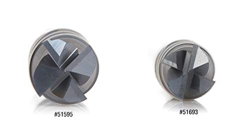 Amana Tool - 51595 CNC Spiral Multi-Helix Square Bottom 3/8 Dia x 7/8 x 3/8 Shank Solid Ca