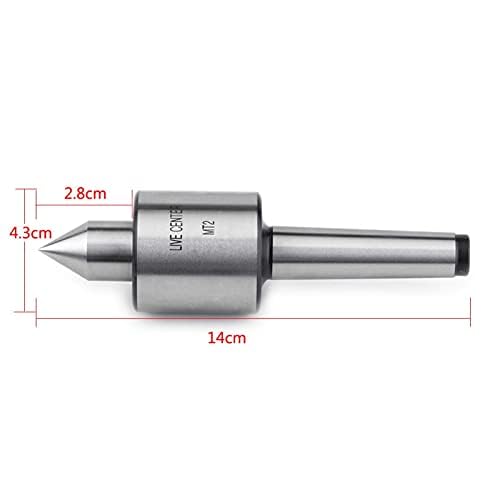 MT2 Live Center Morse Taper Woodworking Tapered Turn Center mt2 0.001 drehmaschine live center taper tool live revolving milling center8325 T10 Steel, MT2 Gubias