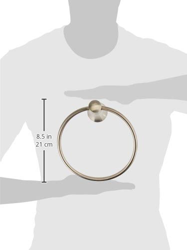 American Standard 8337190.295 Transitional C Series Towel Ring, Brushed Nickel