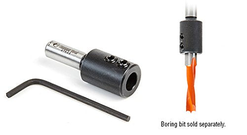 Amana Tool - 47638 10mm Shank Dowel Drill/Boring Bit Adapter for CNC Standard Collet/Tool 1/2 Inch Shank x 10mm Inner Dia