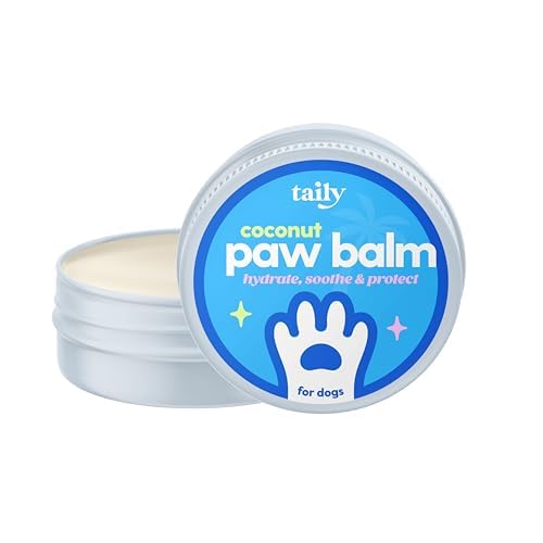 Taily Premium Pet Balm Lick-Safe Dog Paw & Nose Balm with Coconut Oil | All-Natural Moisturizer & Soother for Dry, Cracked Pads & Snout | 60 g