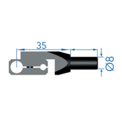 Probe Swivel Holder 8mm 4mm Diameter Hole 8mm Diameter Shank for Fowler Trimos Height Gauge 54-194-935