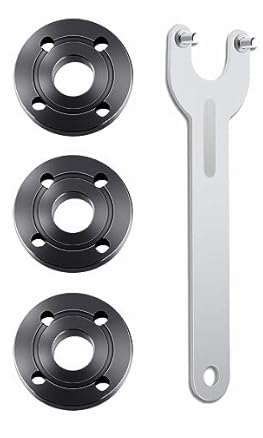 9PCS Angle Grinder Nut Angle Grinder Wrench Kit 5/8-11 Flange Metal Lock Nut for Compatible with Dewalt Milwaukee Makita193465-4 Metabo Bosch 4.5" 5" Grinder Parts