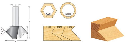 Amana Tool - 54274 Carbide Tipped Multi-Sided Glue Joint 60/30 Deg x 1-7/8 Dia x 1-1/4 x