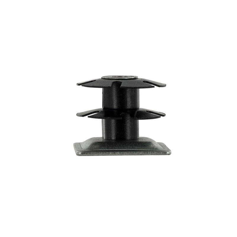Outwater Industries Double Star Threaded Caster Insert | Heat Treated Steel | Fits 1-1/4 Inch Square 16-18 Gauge Tube | Thread: 5/16-18 | 20 Pack