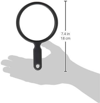 Yamamura Hand Mirror S Black S-600 Mirror/Φ93mm - NewNest Australia