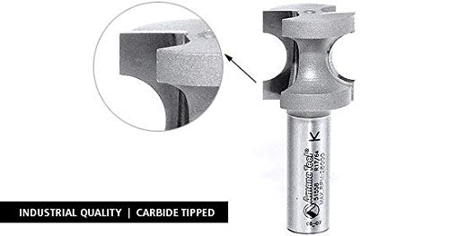 Amana Tool - 51557 Carbide Tipped Bullnose 1/4 Radius x 1 Dia x 1 2" Shank 1 Dia x 1 2" SHK