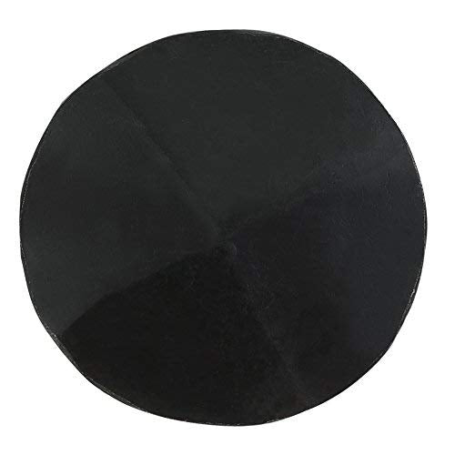A29 Set of 12 Round Pyramid Decorative Iron Nails, 1 1/4 X 1 Inch, Natural Black Iron Finish
