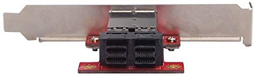 ipolex Internal SFF-8643 to External SFF-8644 Mini SAS Adapter, Dual Ports for Server Storage RAID Controller 8643 to 8644
