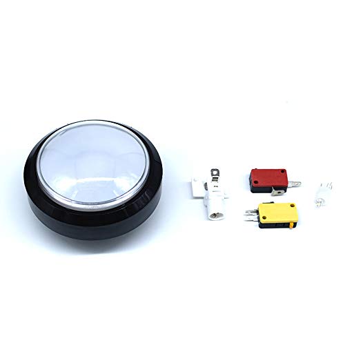 Arcity 5 Pcs 100mm Arcade Push Button LED Dome Illuminated 4 Inches Convex with Microswitch for Jamma MAME Pop'n Music Game Machine Cabinet Console 5 Colors New Multicoloured A
