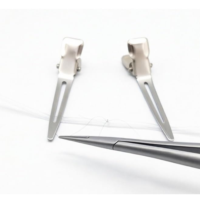 Vascular Anastomosis Suture Practice Kit, Microsurgery Training Model with Transparent Vessels & Blue Base, Support End-to-End/Side-to-Side Suture Training (No Tweezers)