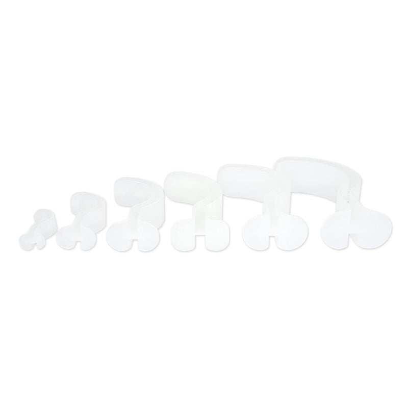 Line2design Berman Pediatric Oral Airway Kit Polyethylene Plastic Clear - First Aid Emergency Rescue - Stop The Bleed Trauma Airways Emt Supplies - Easy Access for The Suction Catheter - 6-Pack