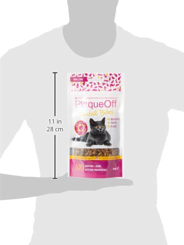 ProDen PlaqueOff Dental Bites Cat 60g - PawsPlanet Australia