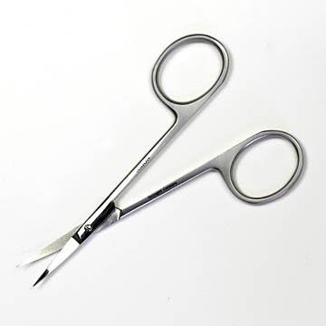 Solingen Axion (Axion) Stainless Steel Long Handle Eyebrow Scissors/Prep luxury Smoke Finish # slg009191fba - NewNest Australia